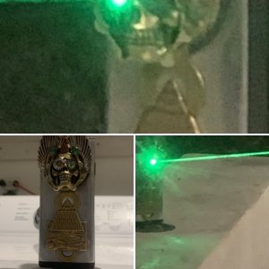 1st green laser pointer build 1w 525 nm nichia diode