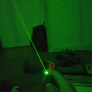 Green laser beam