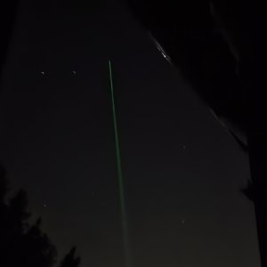 Green laser beam