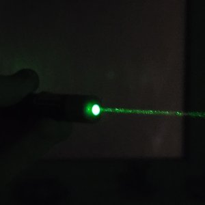 Green laser beam