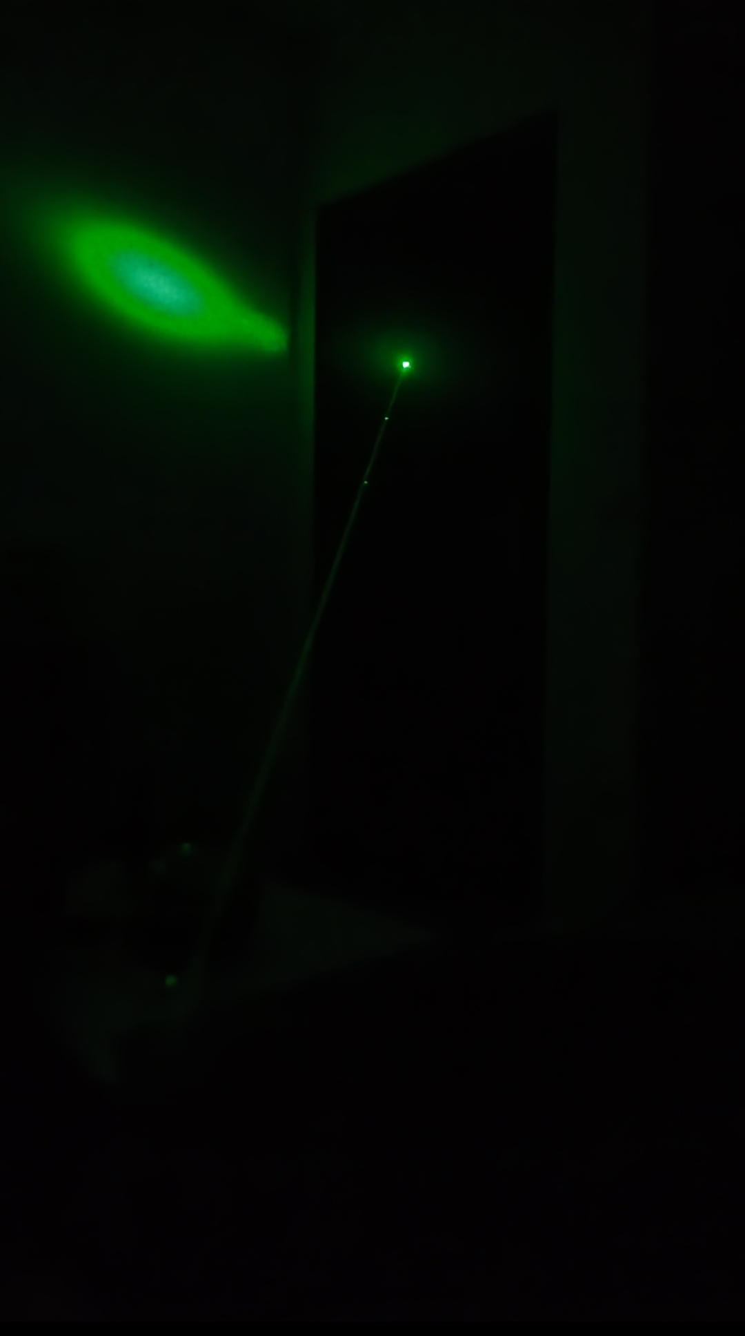 Green laser beam