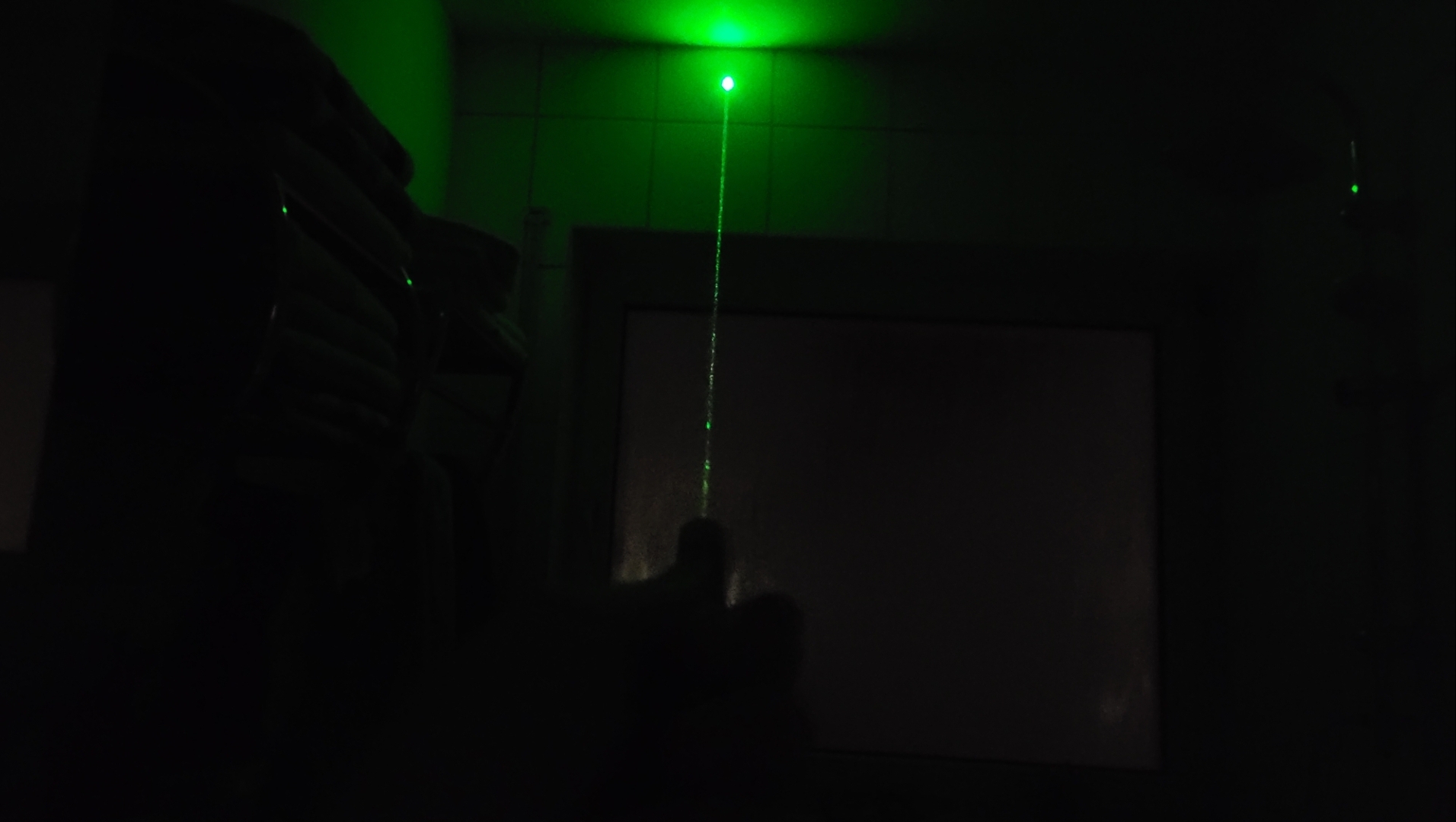 Green laser beam