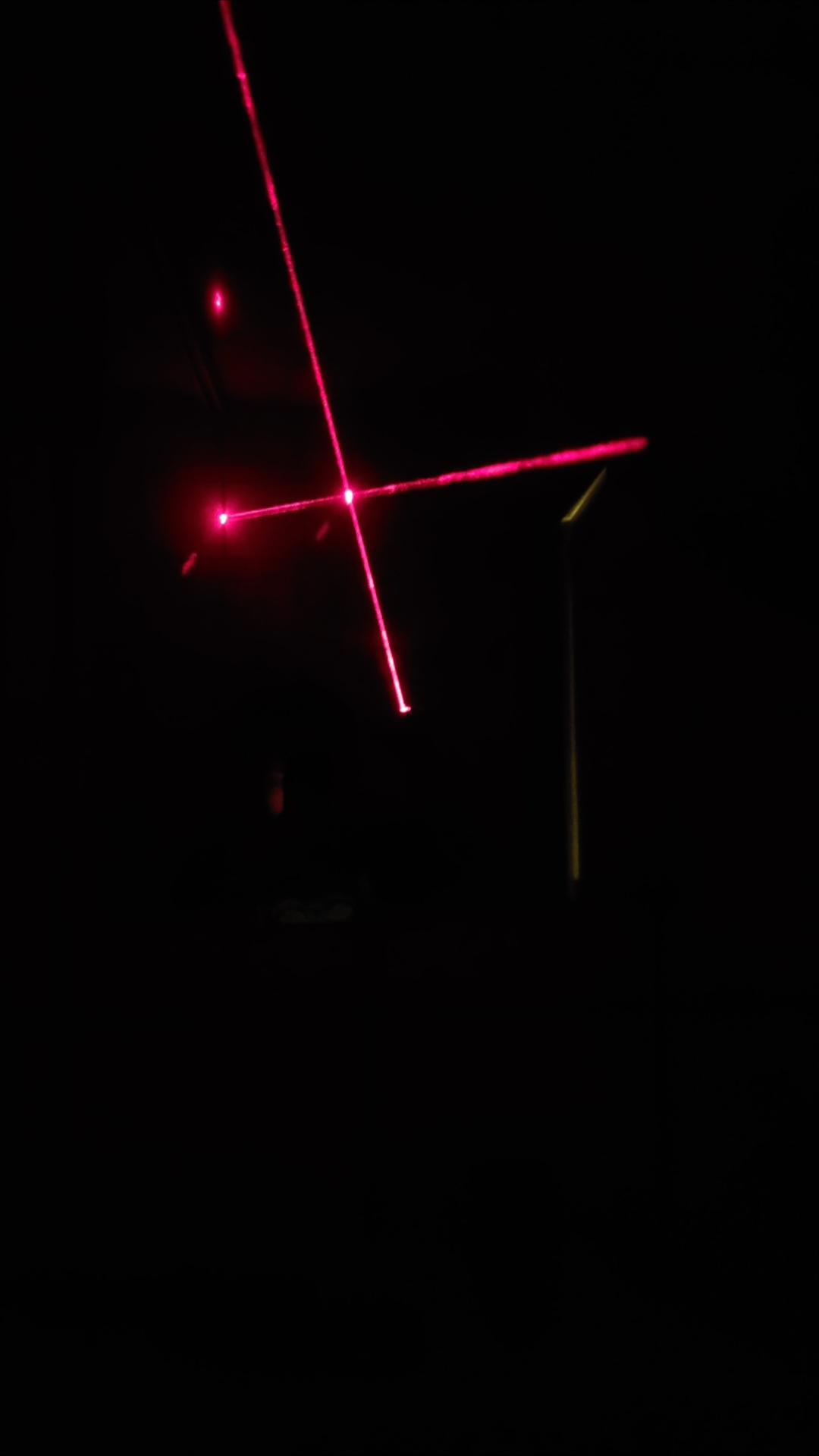Red laser beam